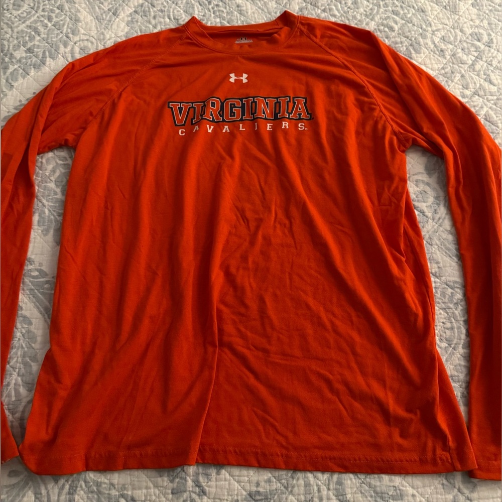 Under Armour Orange Virginia Cavaliers Long Sleeve Performance Tee